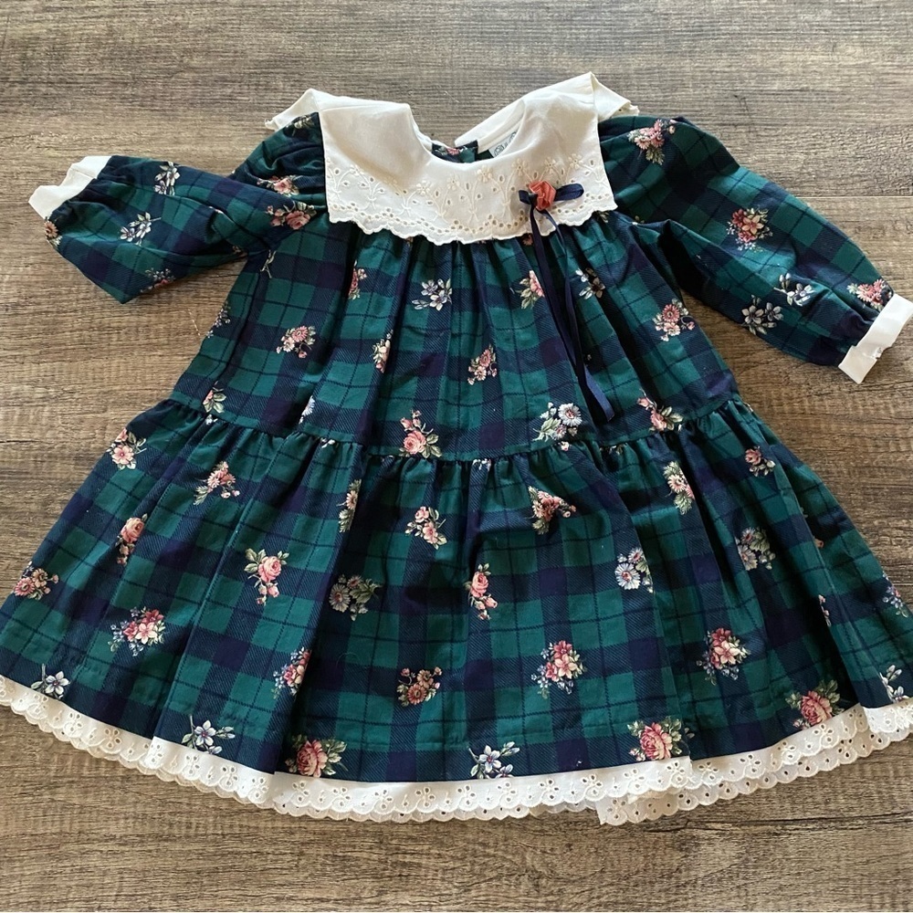 Polly finders vintage floral dress size 2T